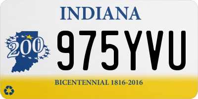 IN license plate 975YVU