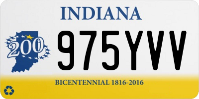 IN license plate 975YVV