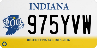 IN license plate 975YVW