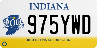 IN license plate 975YWD