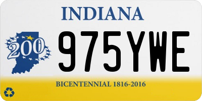 IN license plate 975YWE