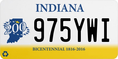 IN license plate 975YWI