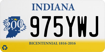 IN license plate 975YWJ