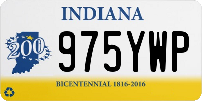 IN license plate 975YWP
