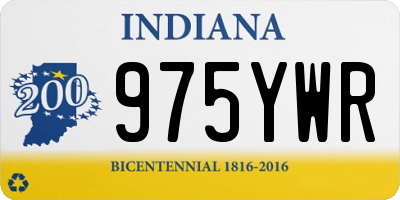 IN license plate 975YWR