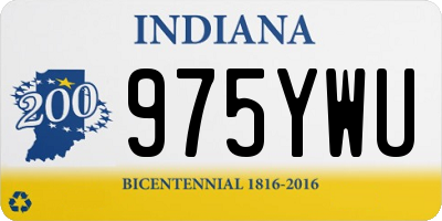 IN license plate 975YWU