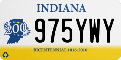 IN license plate 975YWY