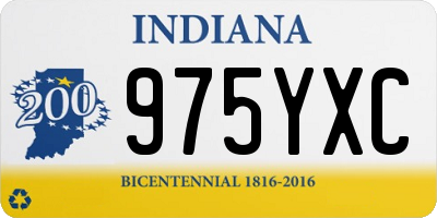 IN license plate 975YXC