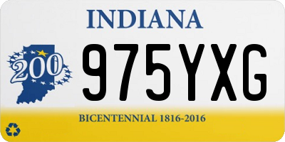 IN license plate 975YXG
