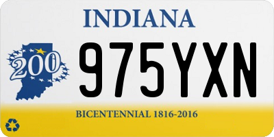 IN license plate 975YXN