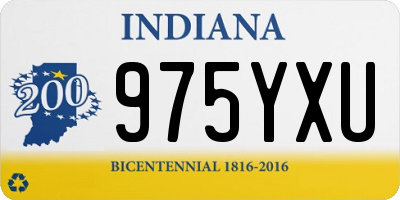 IN license plate 975YXU