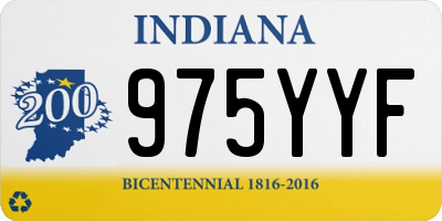 IN license plate 975YYF