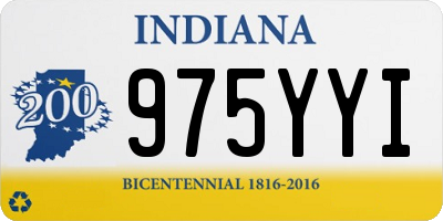 IN license plate 975YYI