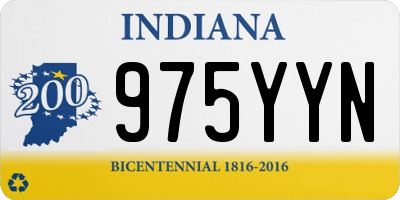 IN license plate 975YYN