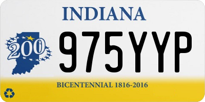 IN license plate 975YYP