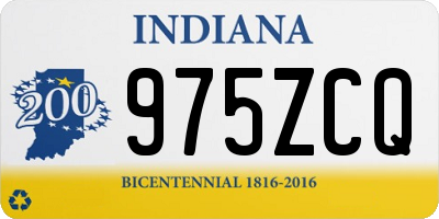 IN license plate 975ZCQ