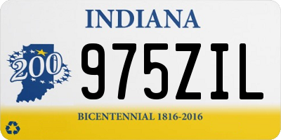 IN license plate 975ZIL