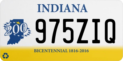 IN license plate 975ZIQ