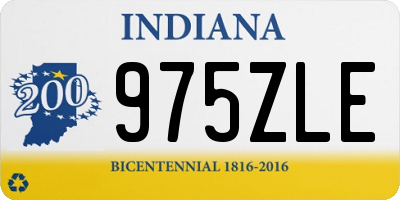 IN license plate 975ZLE