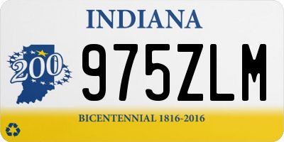 IN license plate 975ZLM