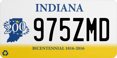 IN license plate 975ZMD
