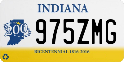 IN license plate 975ZMG