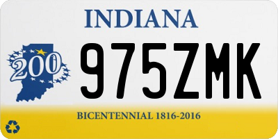 IN license plate 975ZMK