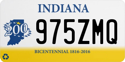 IN license plate 975ZMQ