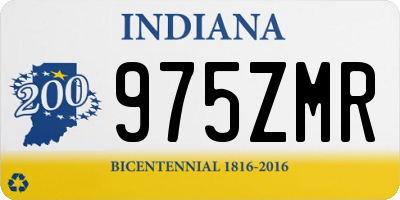 IN license plate 975ZMR