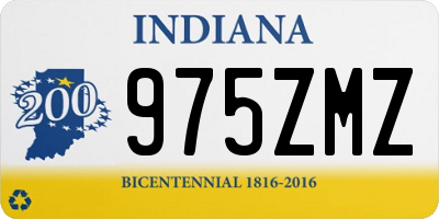 IN license plate 975ZMZ