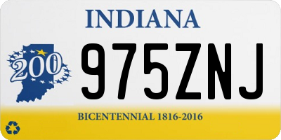IN license plate 975ZNJ