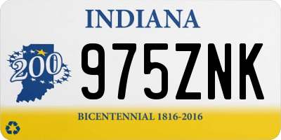 IN license plate 975ZNK