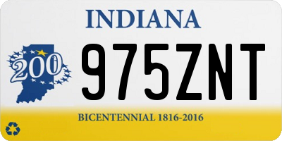 IN license plate 975ZNT