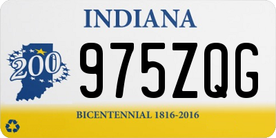 IN license plate 975ZQG