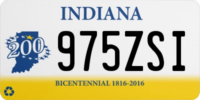 IN license plate 975ZSI
