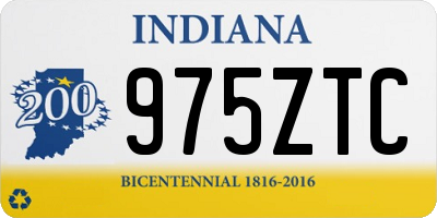IN license plate 975ZTC