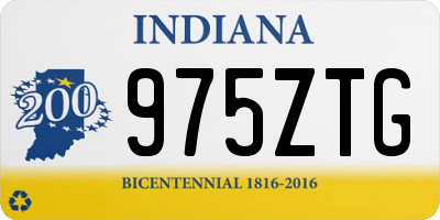 IN license plate 975ZTG