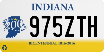 IN license plate 975ZTH