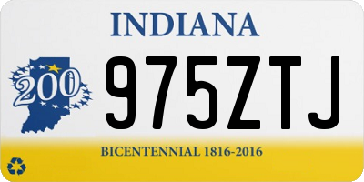 IN license plate 975ZTJ