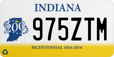 IN license plate 975ZTM
