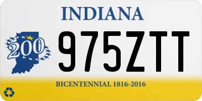 IN license plate 975ZTT