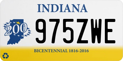 IN license plate 975ZWE