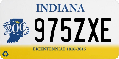 IN license plate 975ZXE