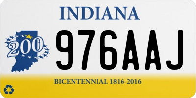IN license plate 976AAJ