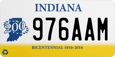 IN license plate 976AAM