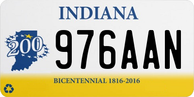 IN license plate 976AAN
