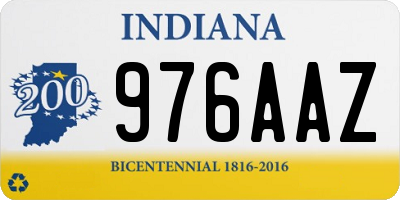 IN license plate 976AAZ