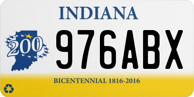 IN license plate 976ABX