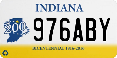 IN license plate 976ABY