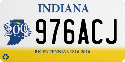IN license plate 976ACJ